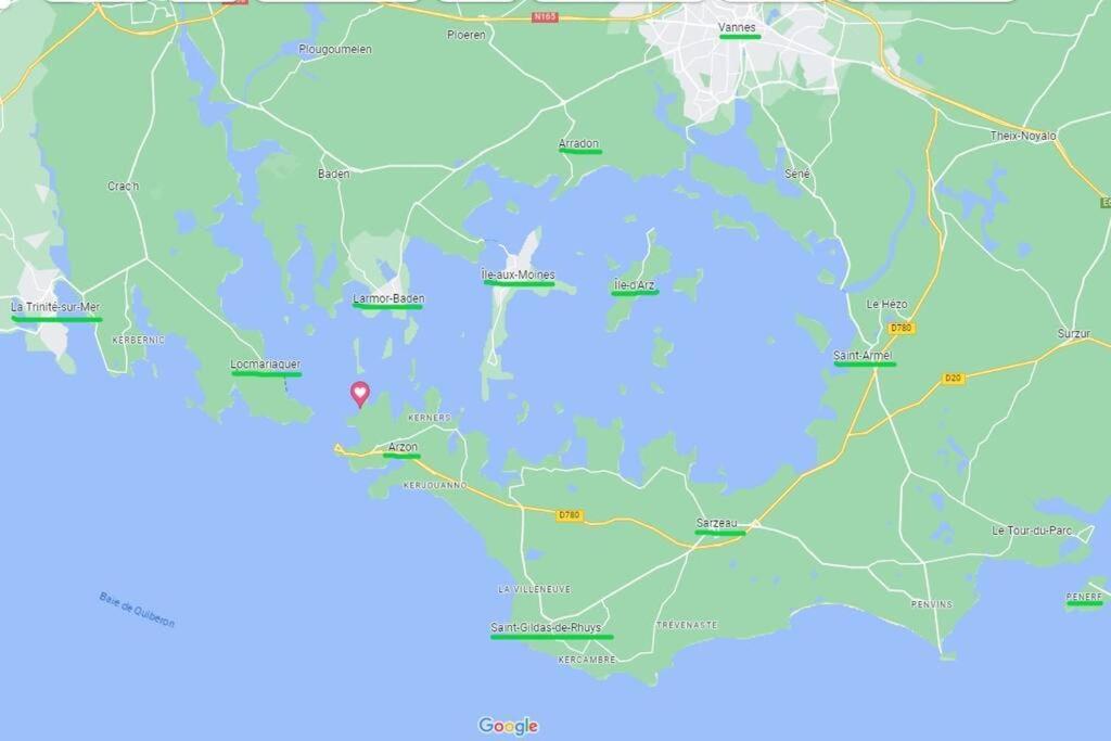 Вилла Entre Golfe Et Ocean La Trinite-Surzur Экстерьер фото